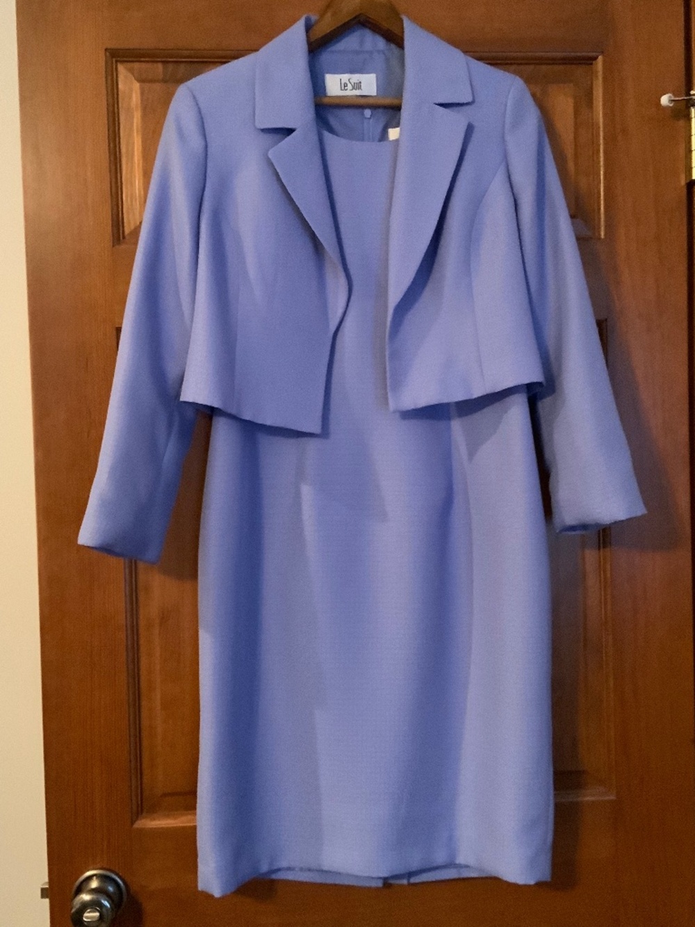 LeSuit Jacket Dress, Sz 4, Blue/Lilac, NWOT